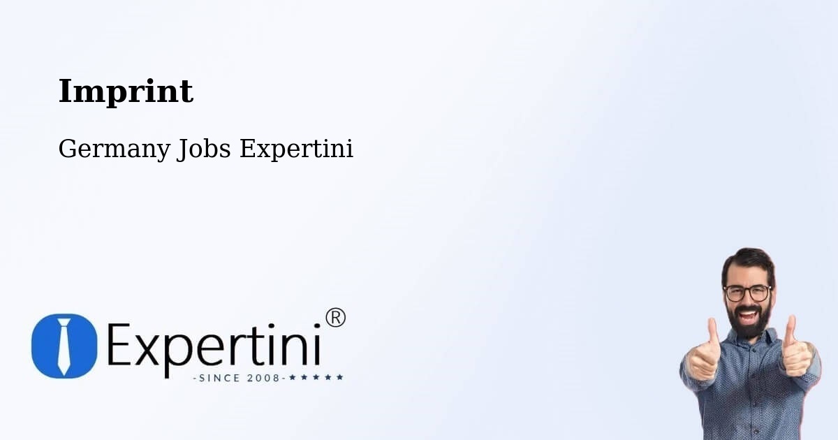 Imprint – Forchtenberg - Germany Jobs Expertini